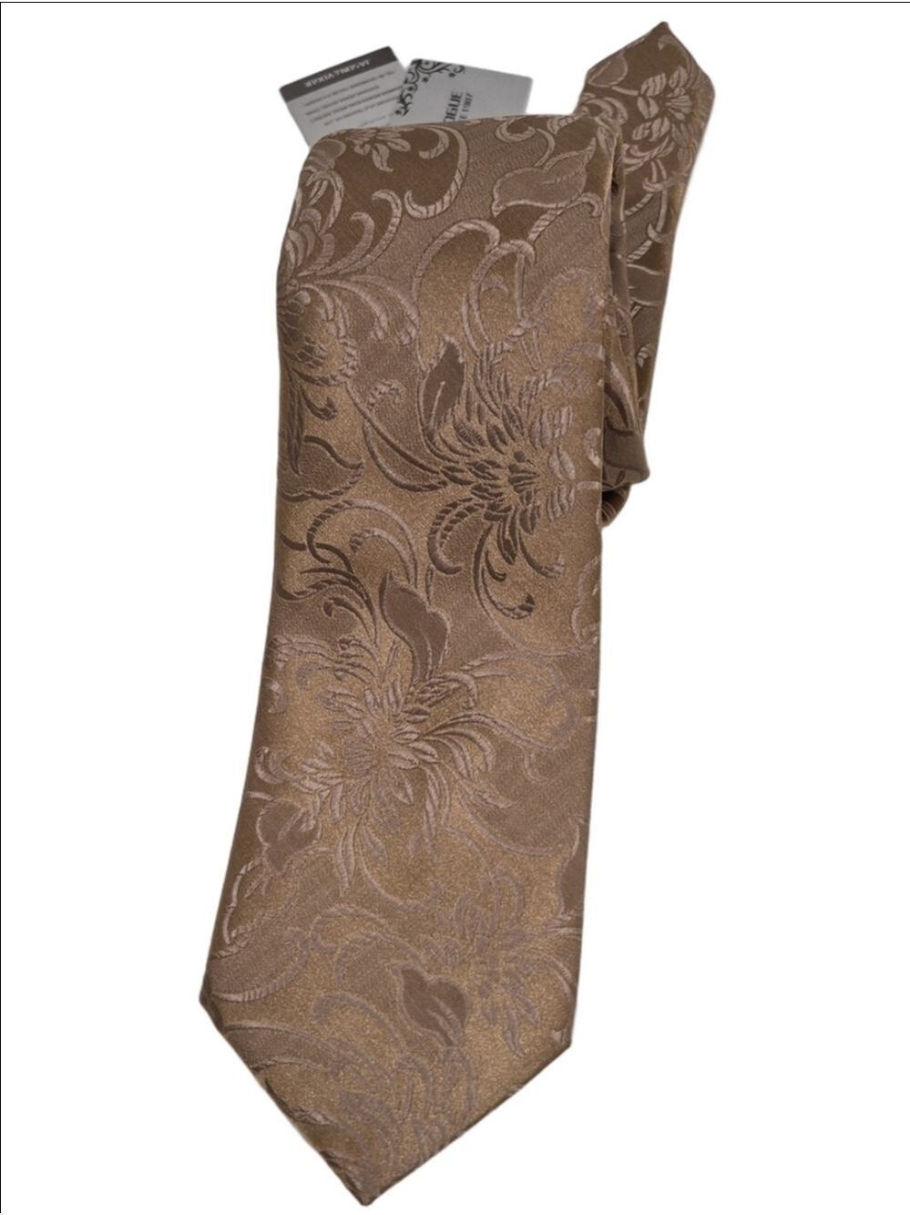 Jason & Vogue Gold Paisley Men's Necktie
